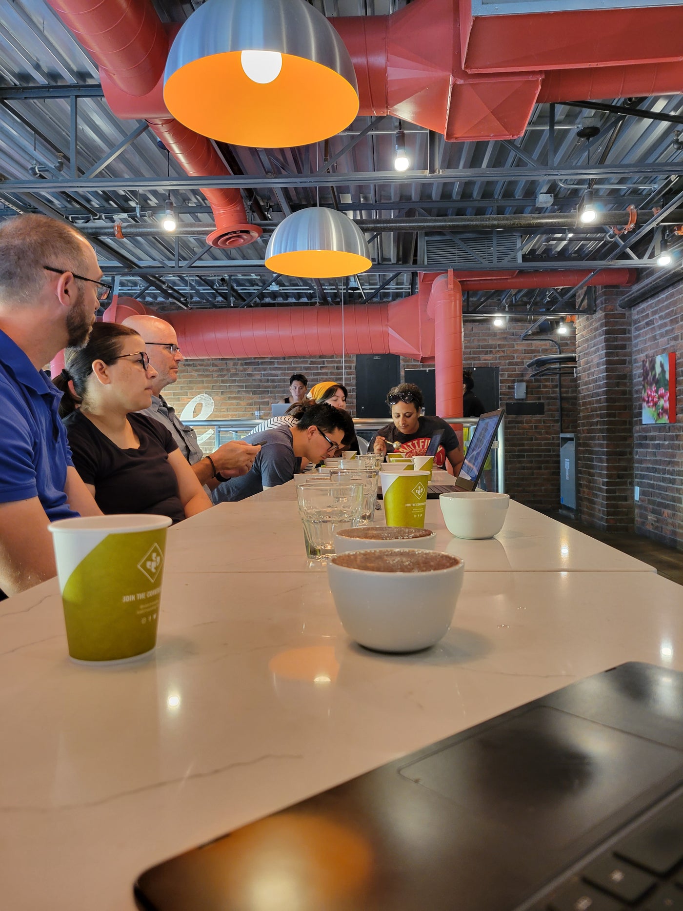 Attendees at a Klatch Coffee in-person event