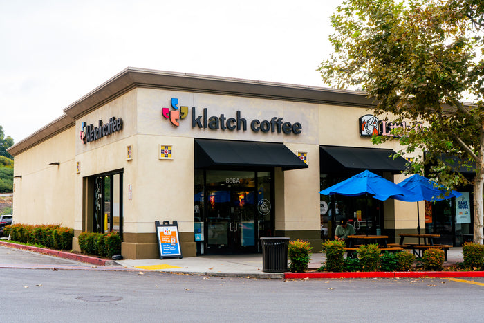 Photograph of Klatch Coffee's San Dimas location 