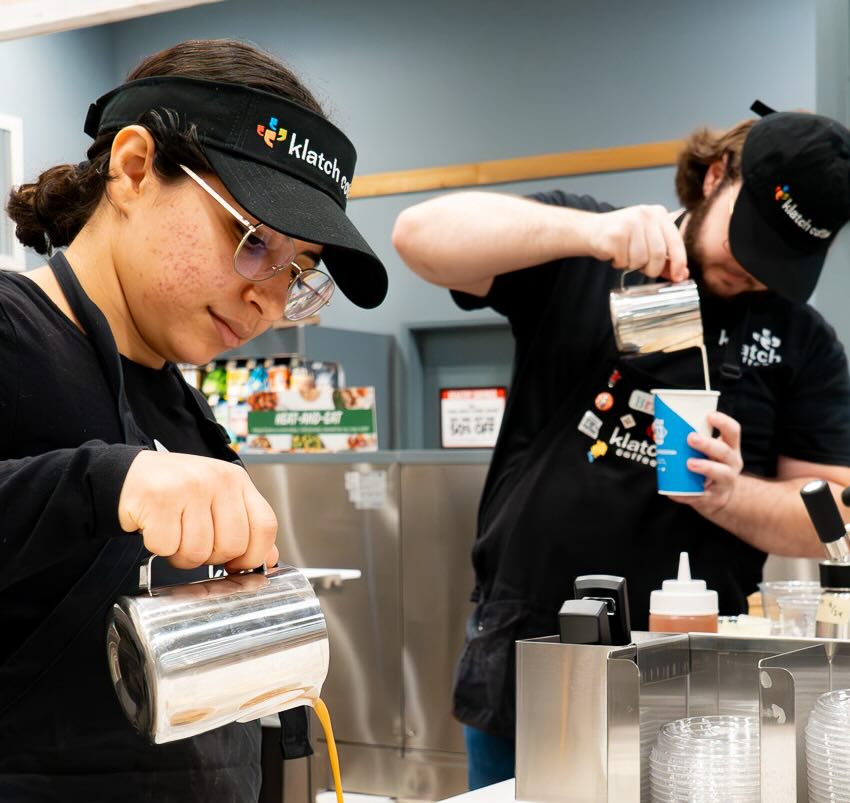 Employees at Klatch Coffee Eastvale, CA