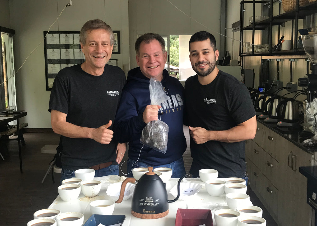 photo of Klatch Coffee's Mike Perry with partners