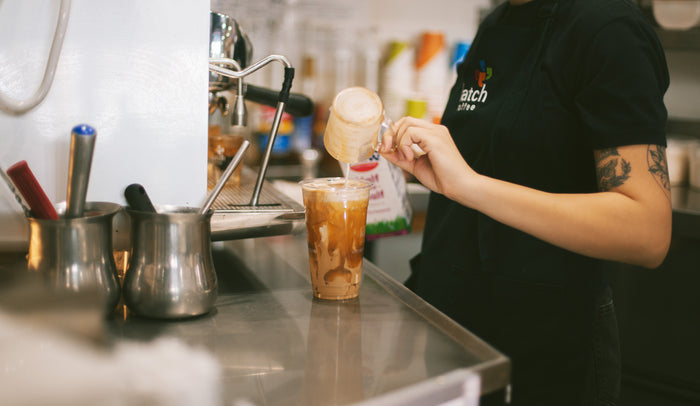 Preparing an espresso drink