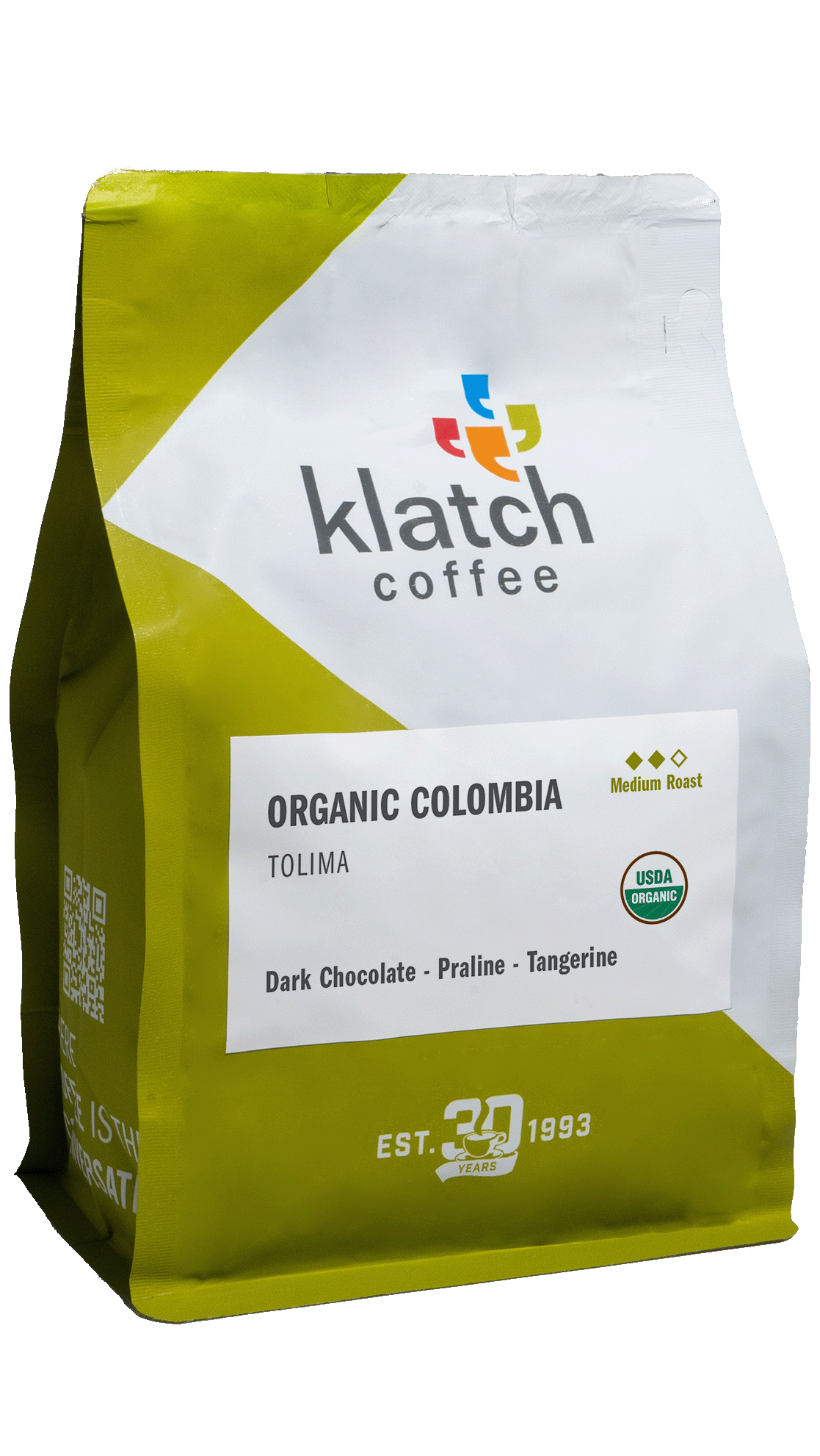 Organic Colombia Tolima Coffee Bag