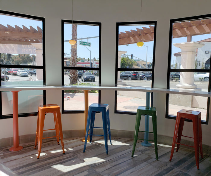 Seating area at Klatch Coffee's Redondo Beach, CA location