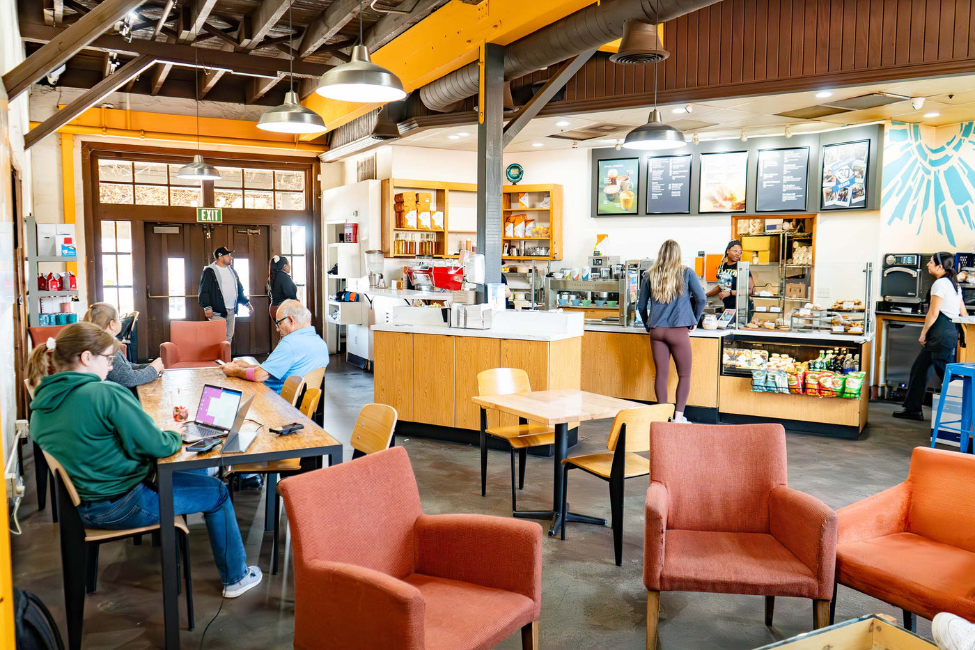 Interior of Klatch Coffee's Rancho Cucamonga, CA cafe location