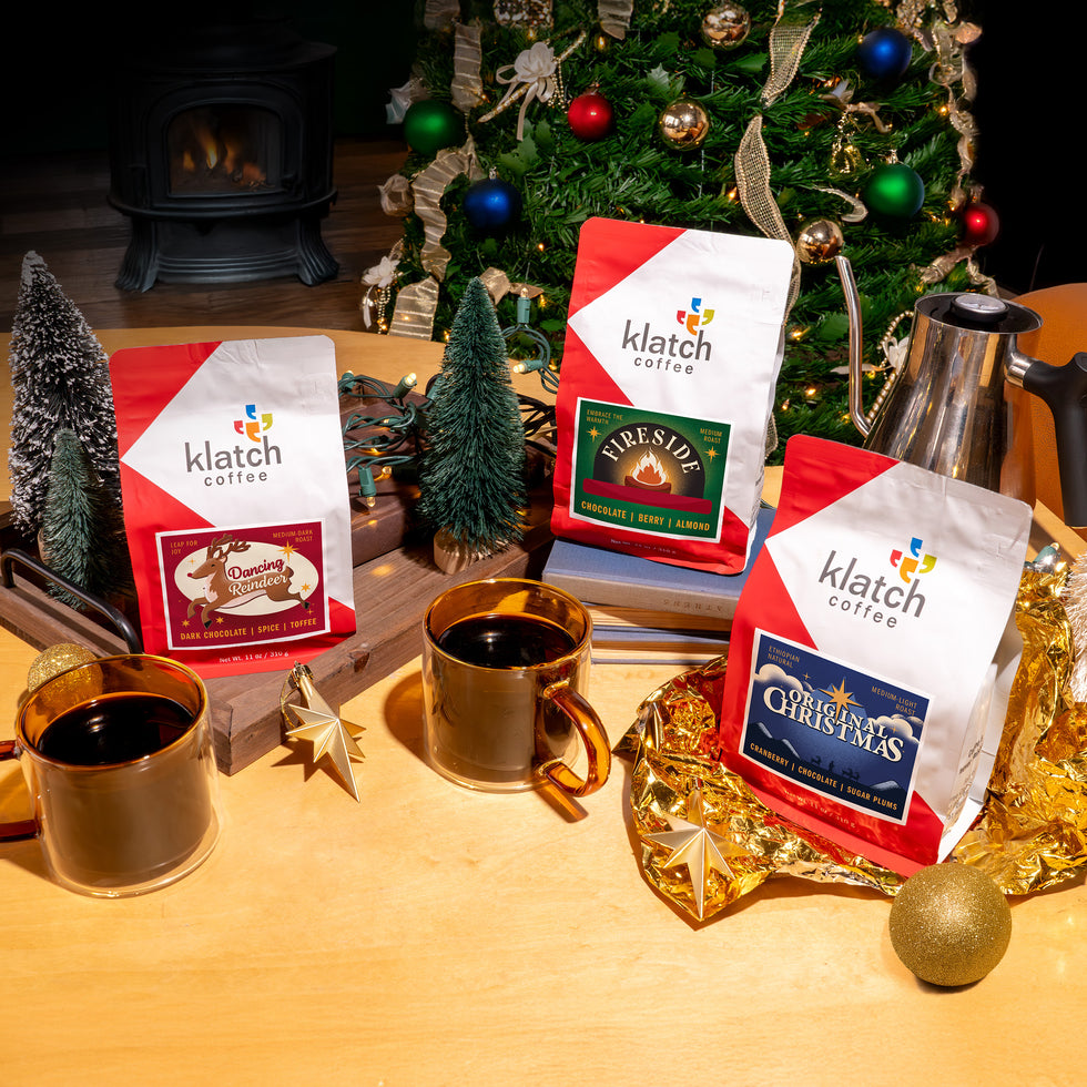 Holiday coffee offerings.