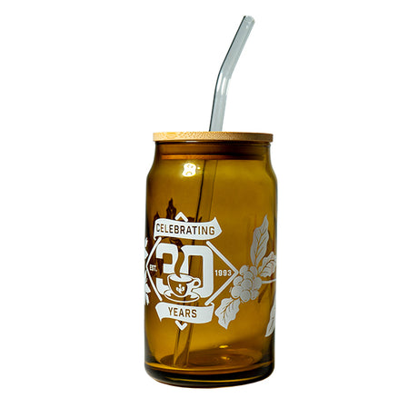 30th Celebration Amber Glass Can 16oz